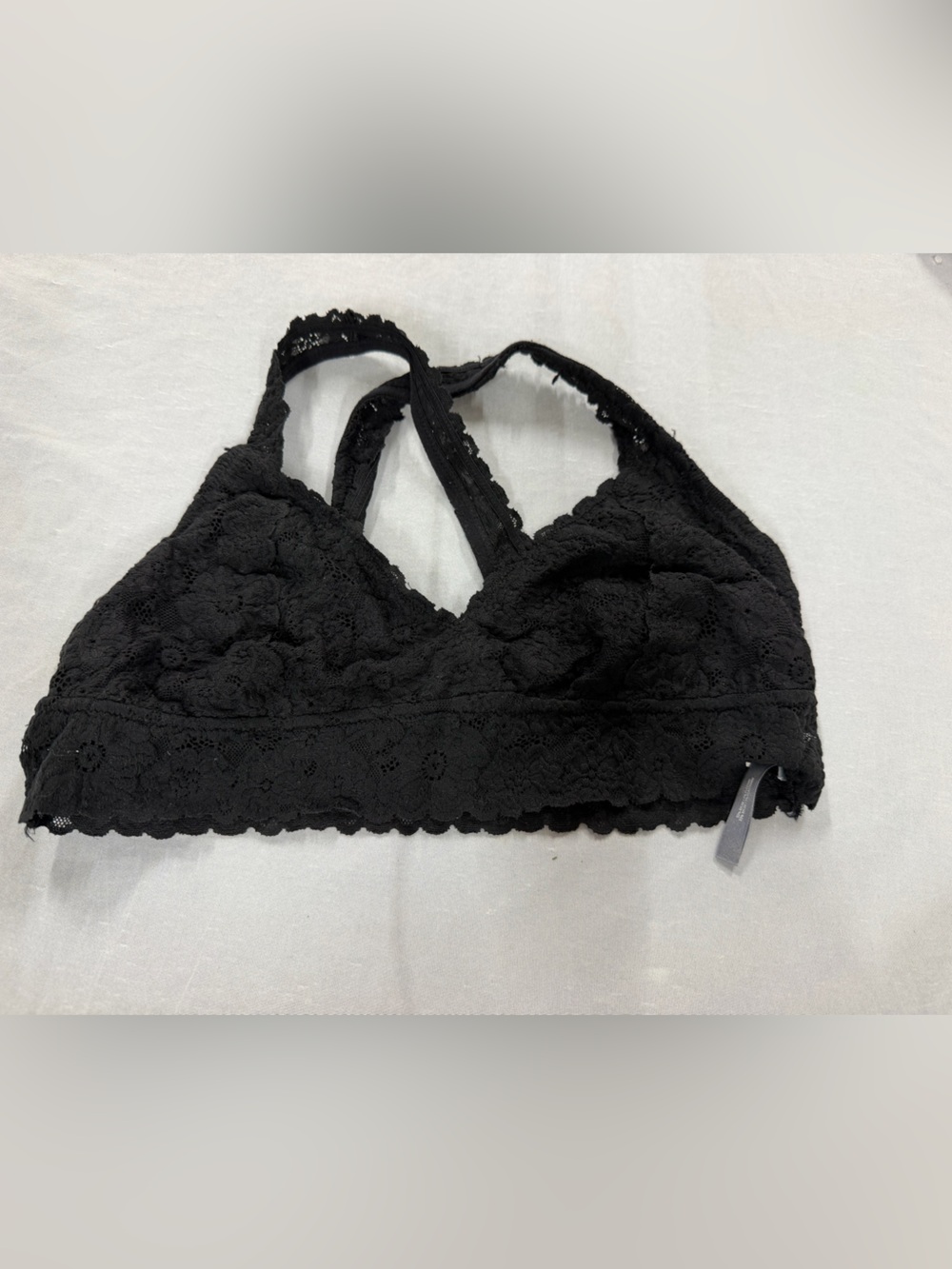 Aerie black lace racerback bralette